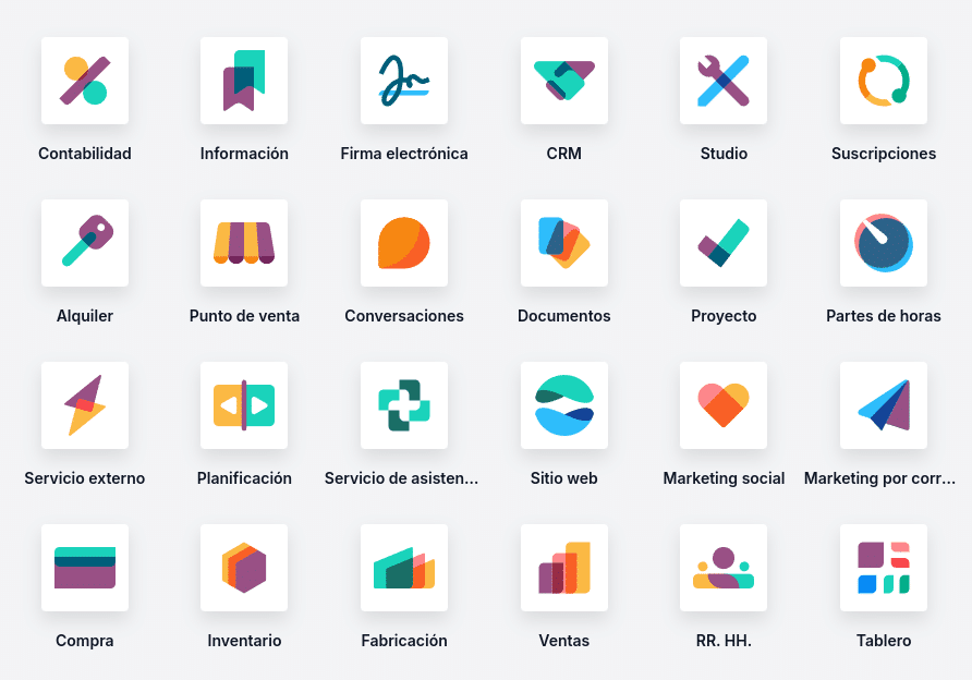 Las apps de Odoo