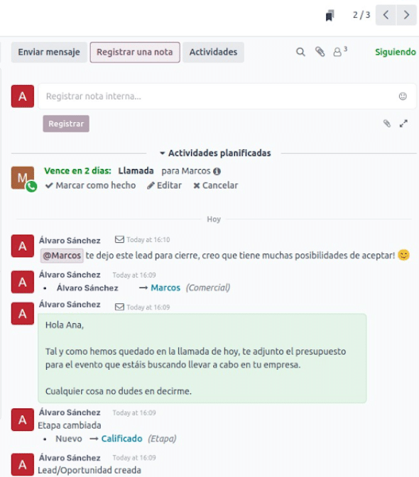 Unificar la comunicación en Odoo