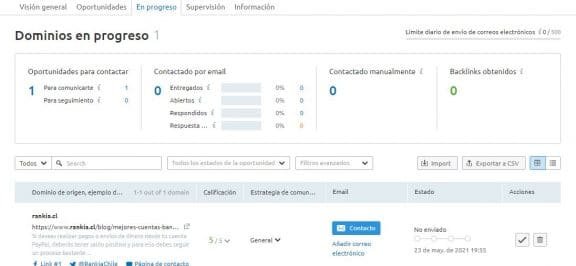 Linkbuilding con Semrush