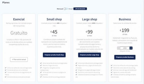 planes de sendcloud
